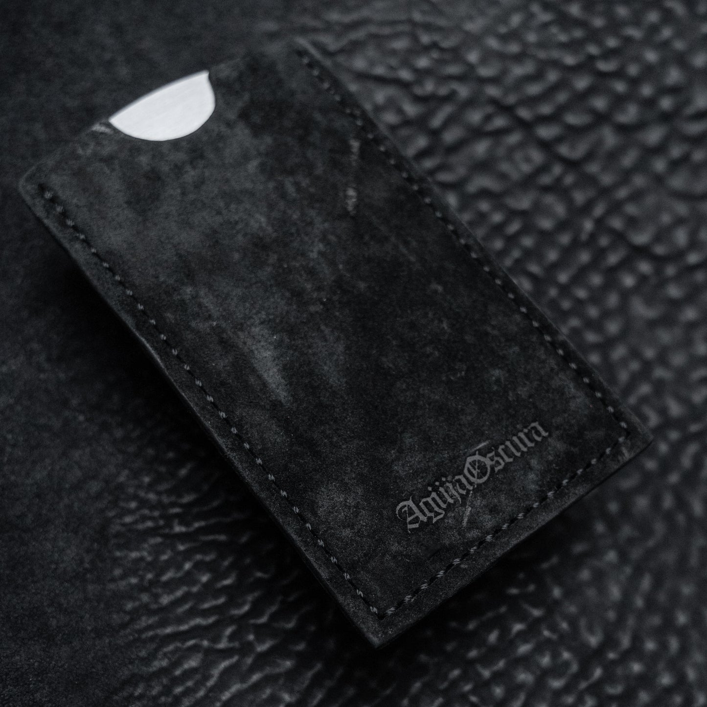 Ritual Beard Comb & Sleeve (Horsehide Suede Black)