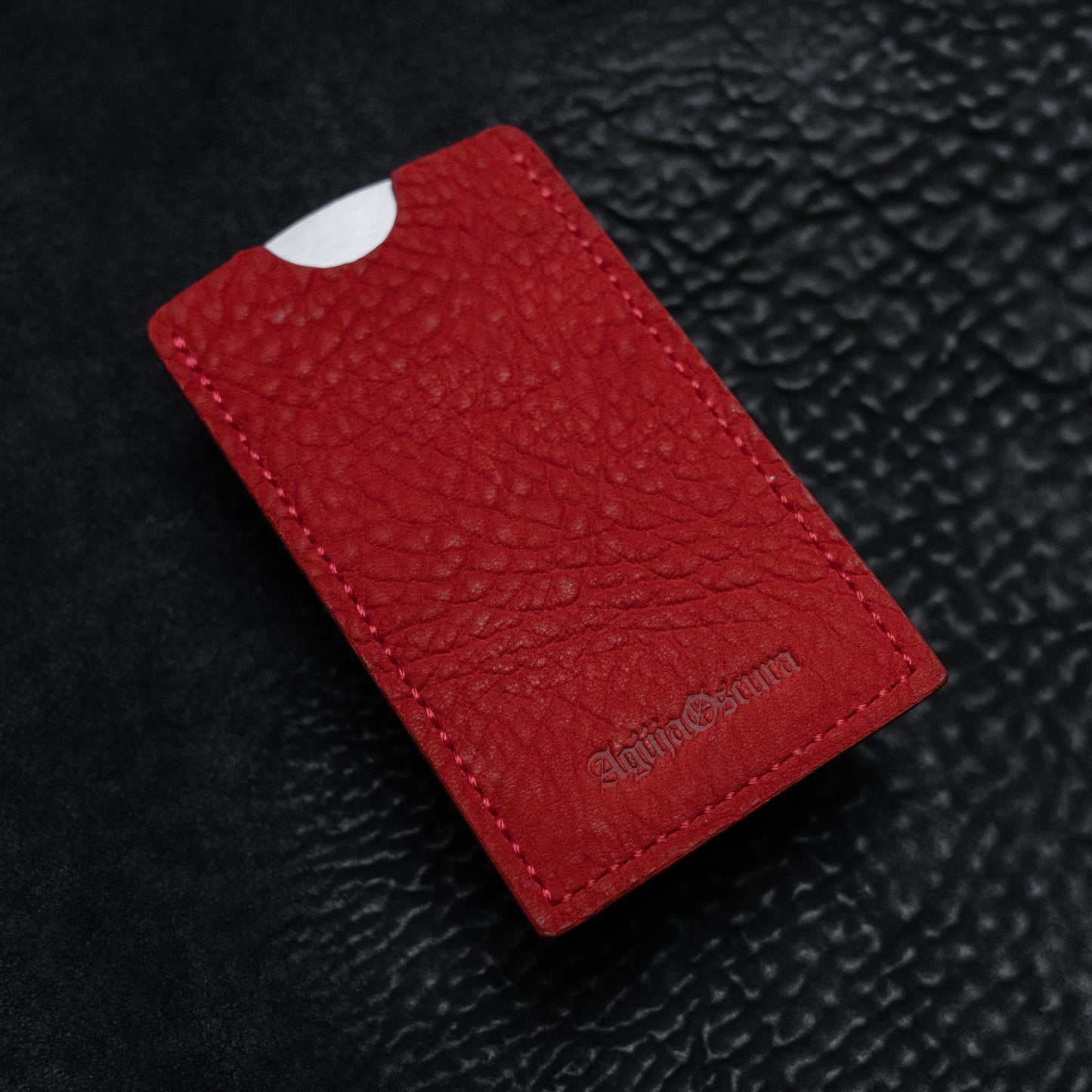 Ritual Beard Comb & Sleeve (Horsehide Red)
