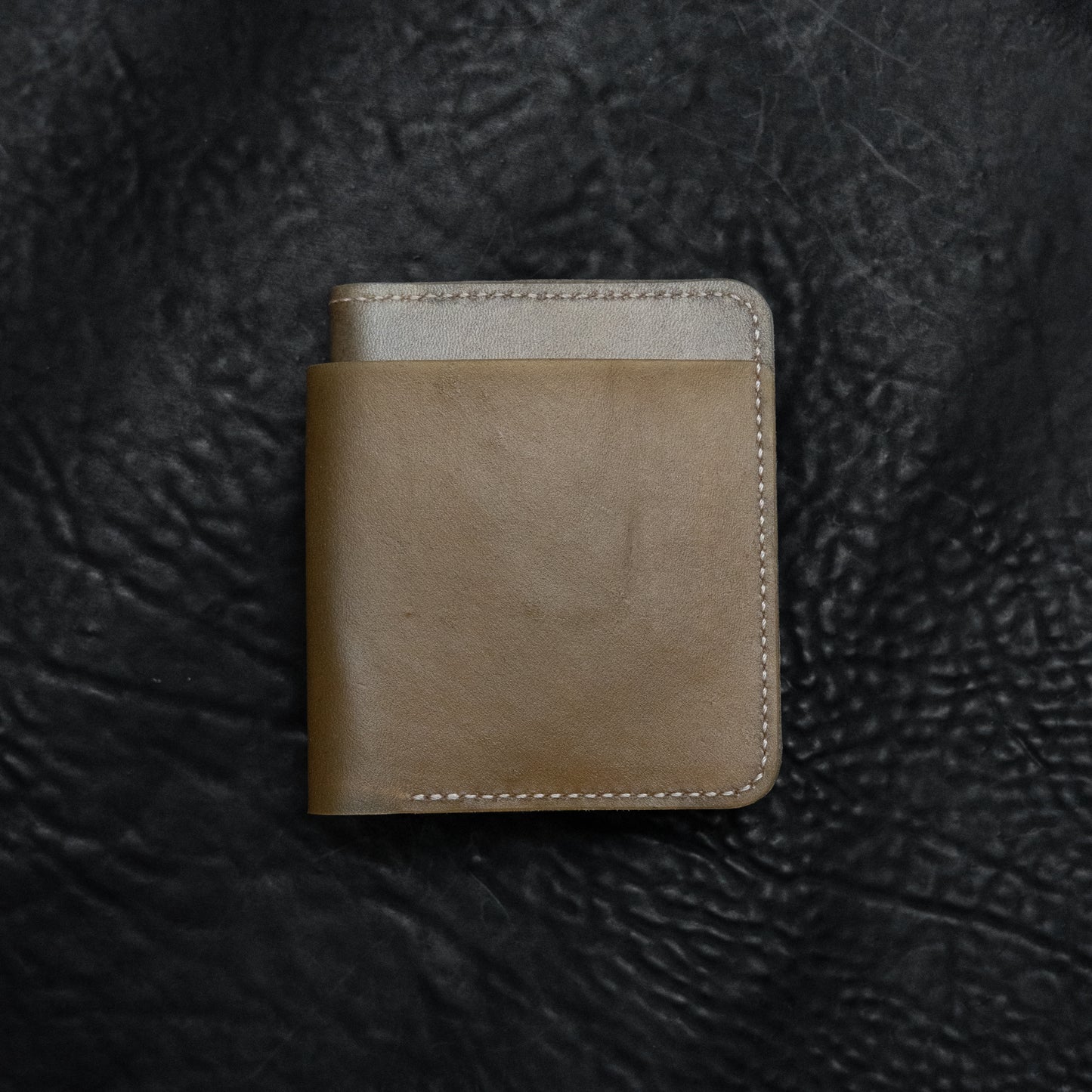 Double Bifold Wallet (Translucent Horsehide)