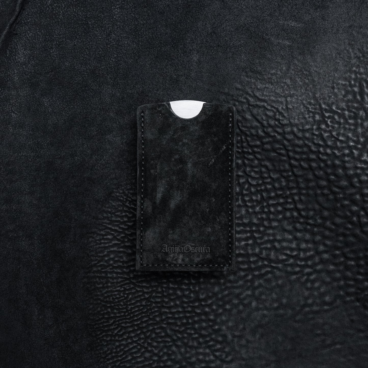 Ritual Beard Comb & Sleeve (Horsehide Suede Black)