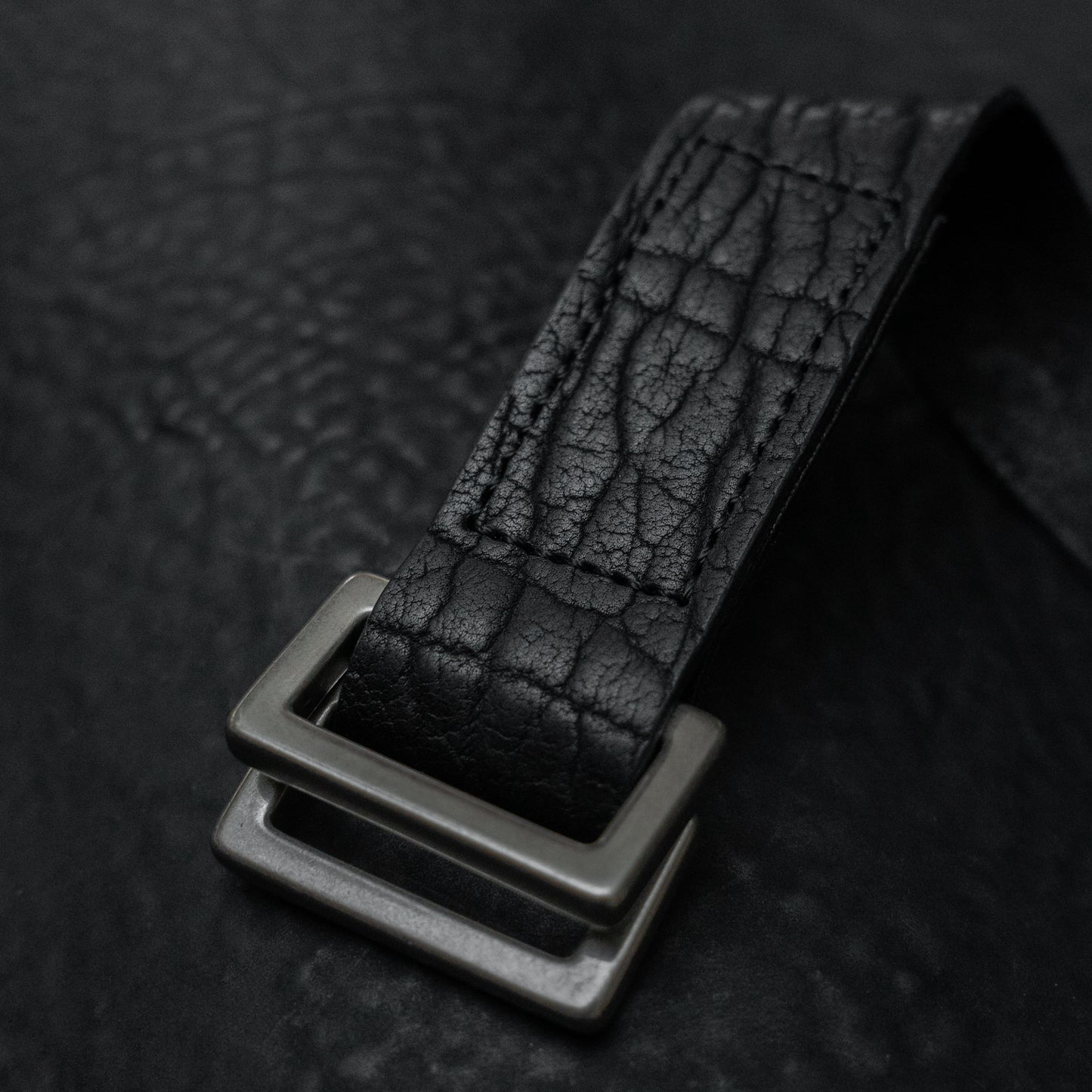 Aro Shrunken Bison Belt
