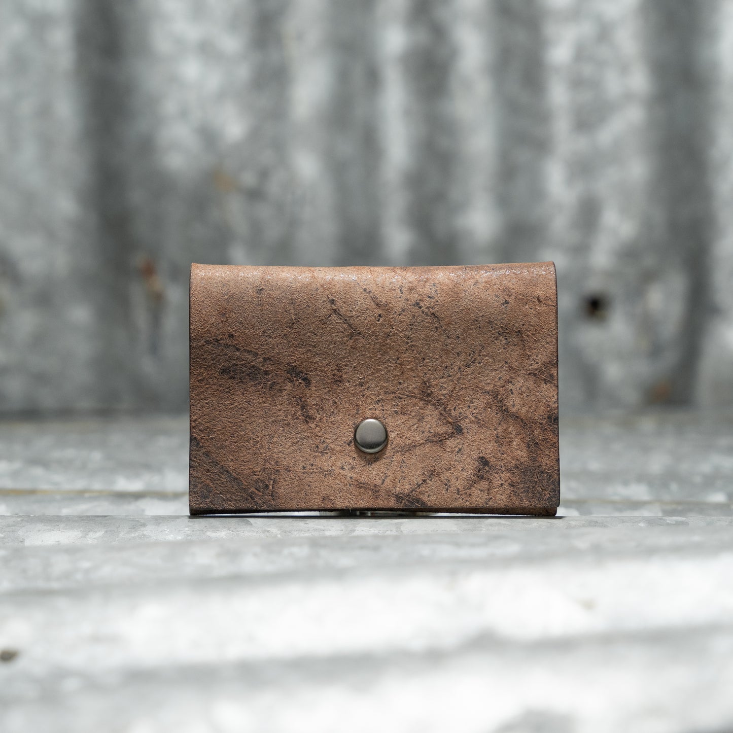 SNAP CARD HOLDER (MARMO BROWN)