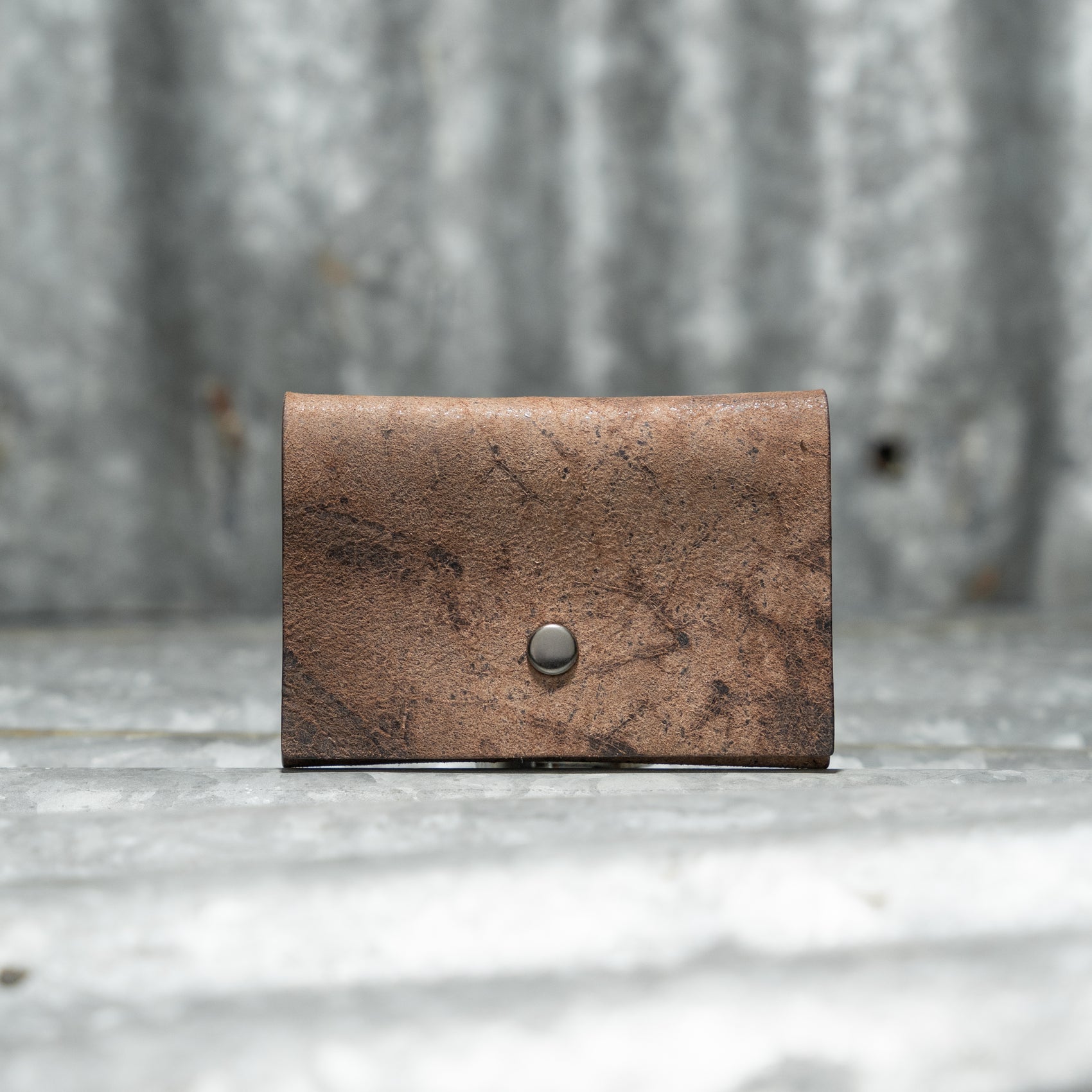 SNAP CARD HOLDER (MARMO BROWN)