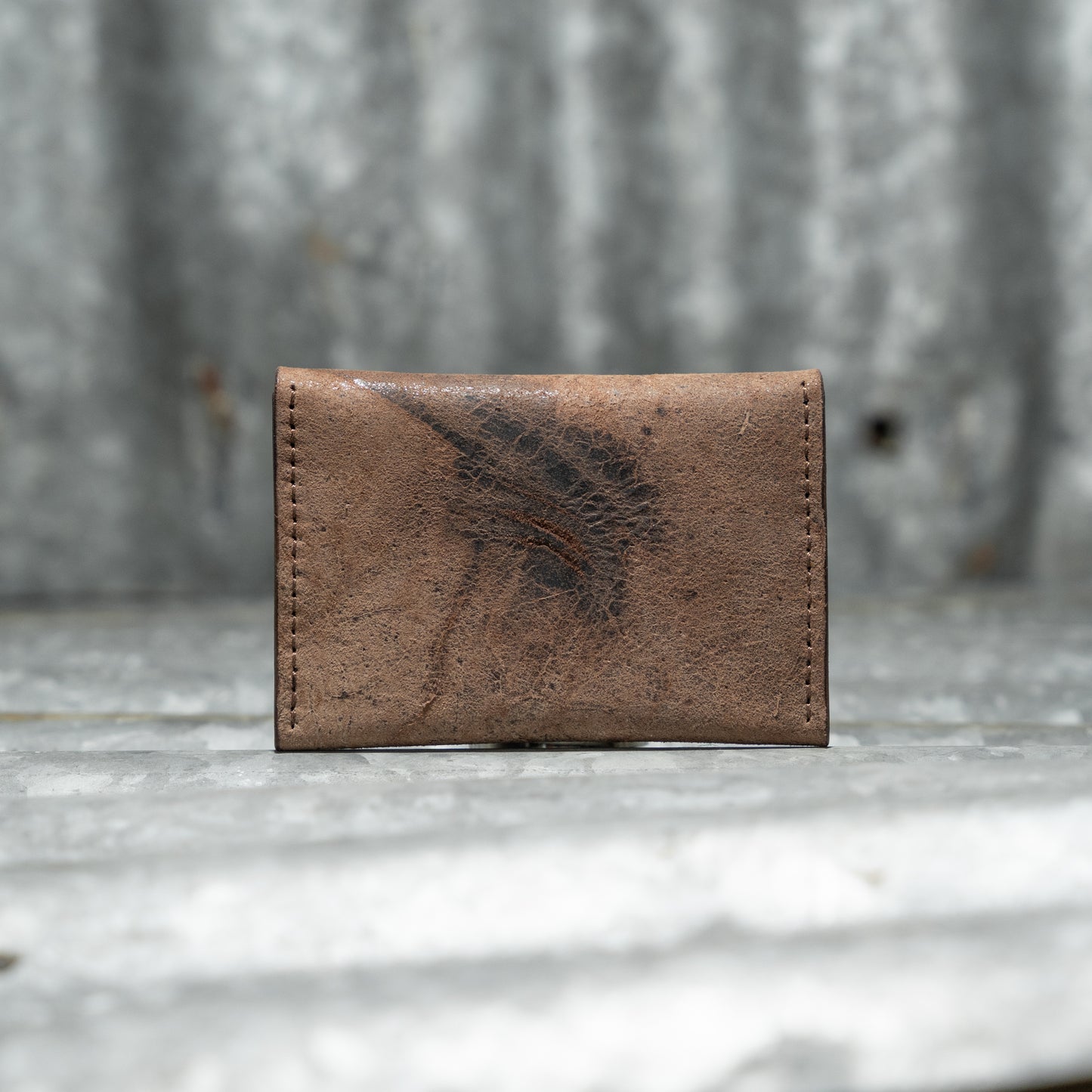 SNAP CARD HOLDER (MARMO BROWN)