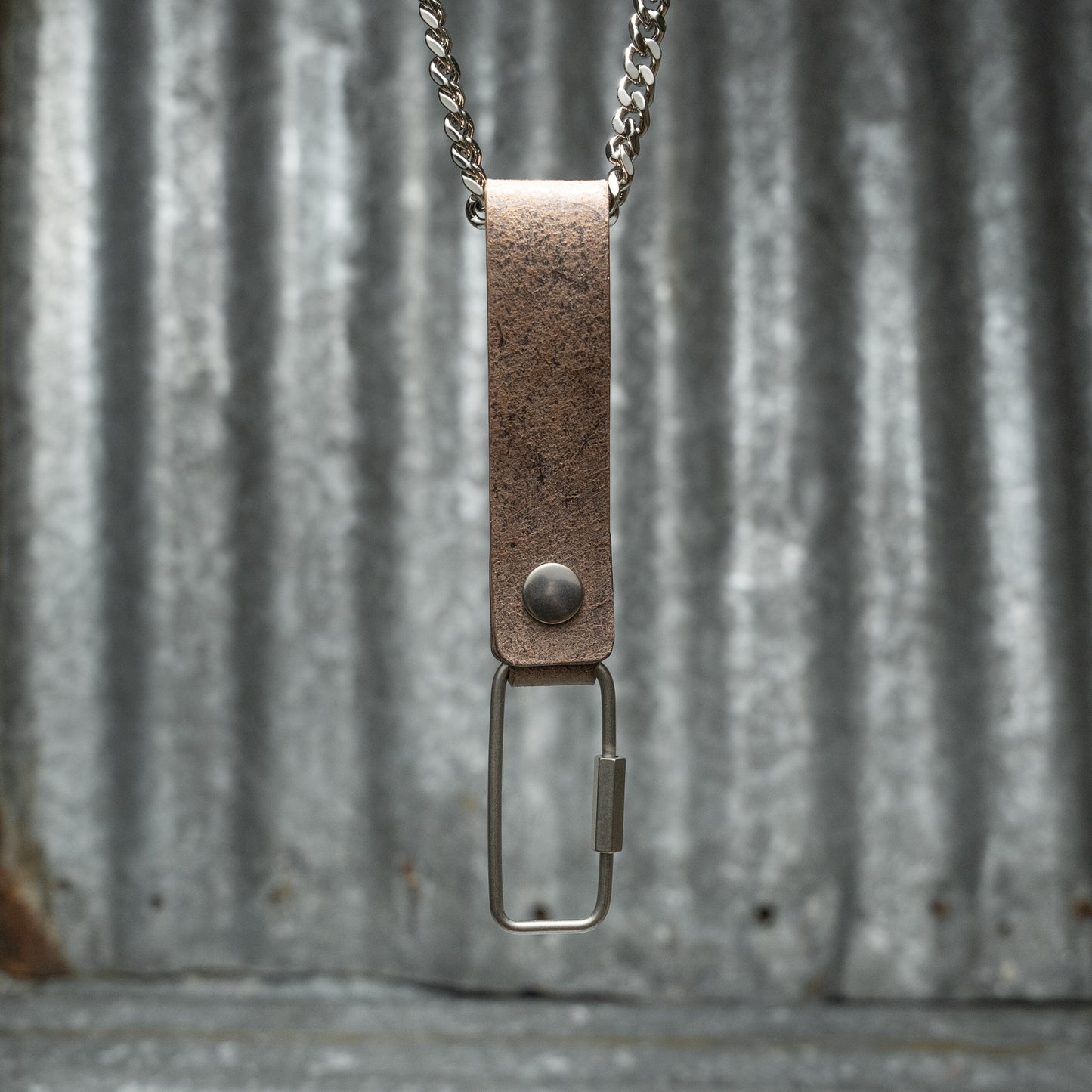 SNAP KEY CHAIN (MARMO BROWN)