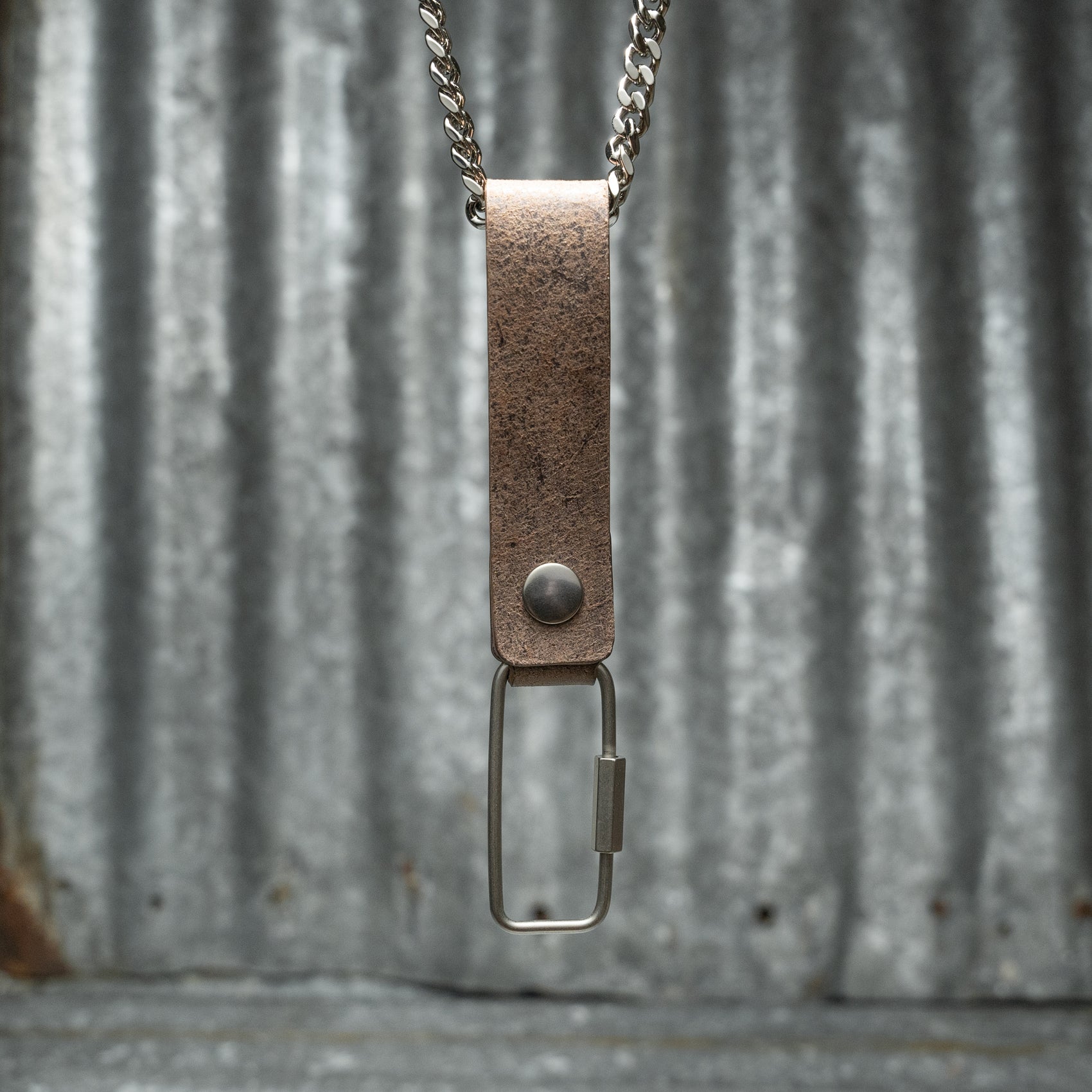 SNAP KEY CHAIN (MARMO BROWN)