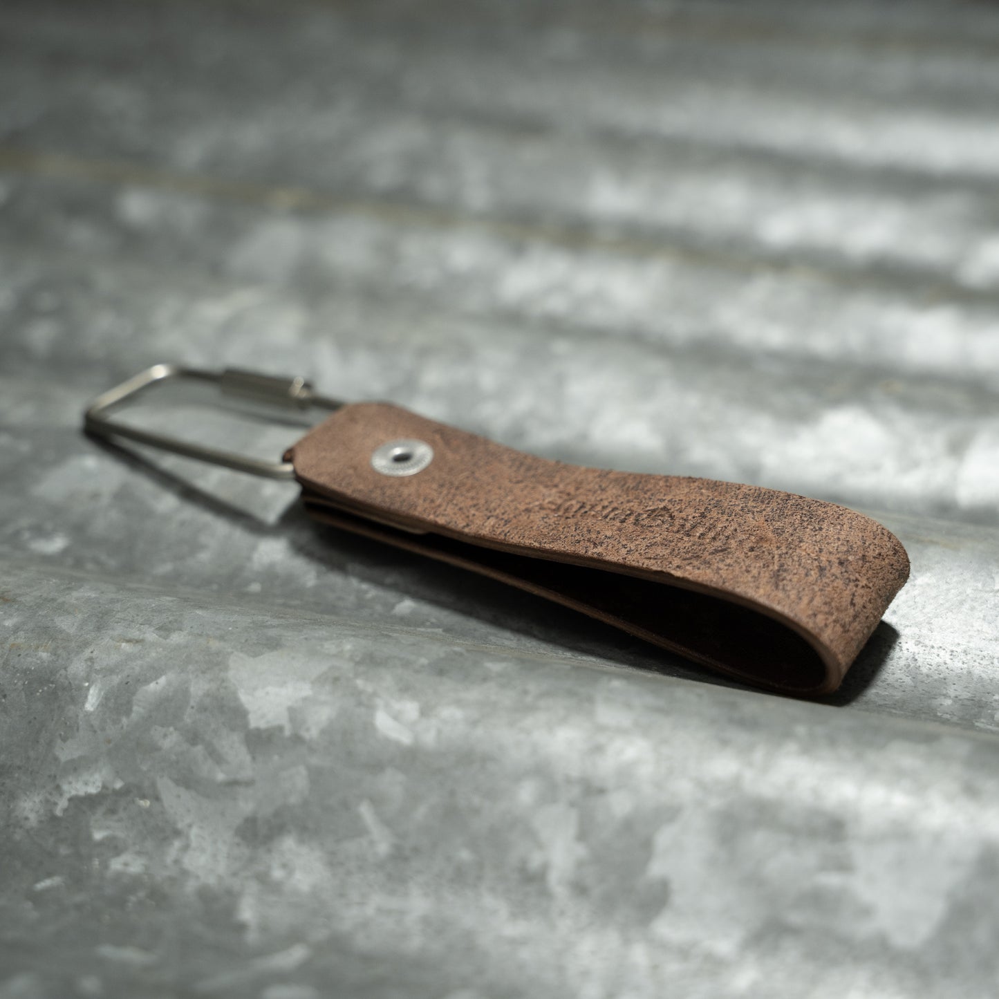 SNAP KEY CHAIN (MARMO BROWN)