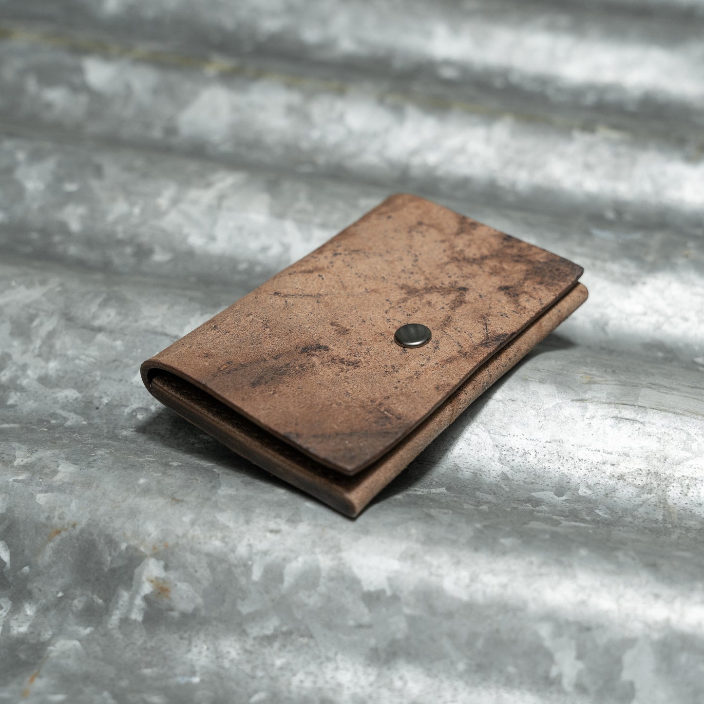 SNAP CARD HOLDER (MARMO BROWN)