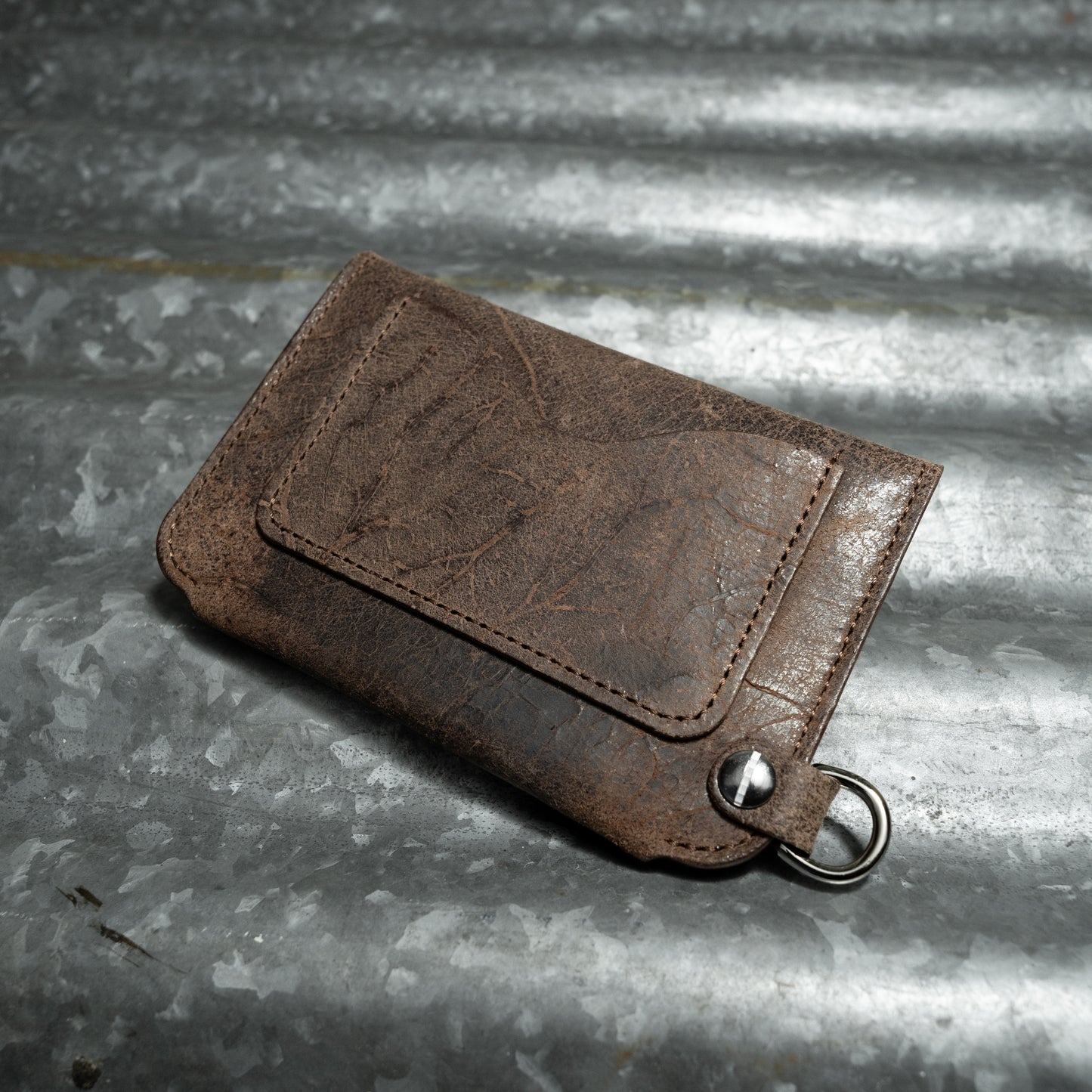 BIKER CHAIN WALLET (MARMO BROWN)