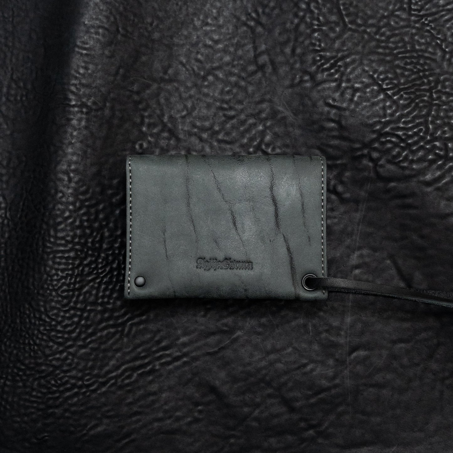 Cadena Cuero Card Holder (Wild Thing Anthracite)