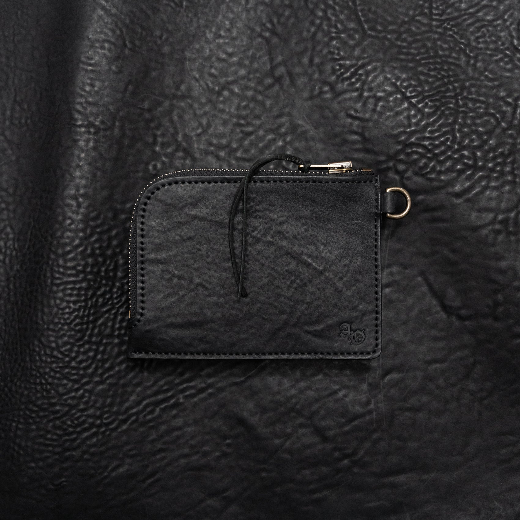 Sello Zipper Wallet (Reverse Culatta Black)