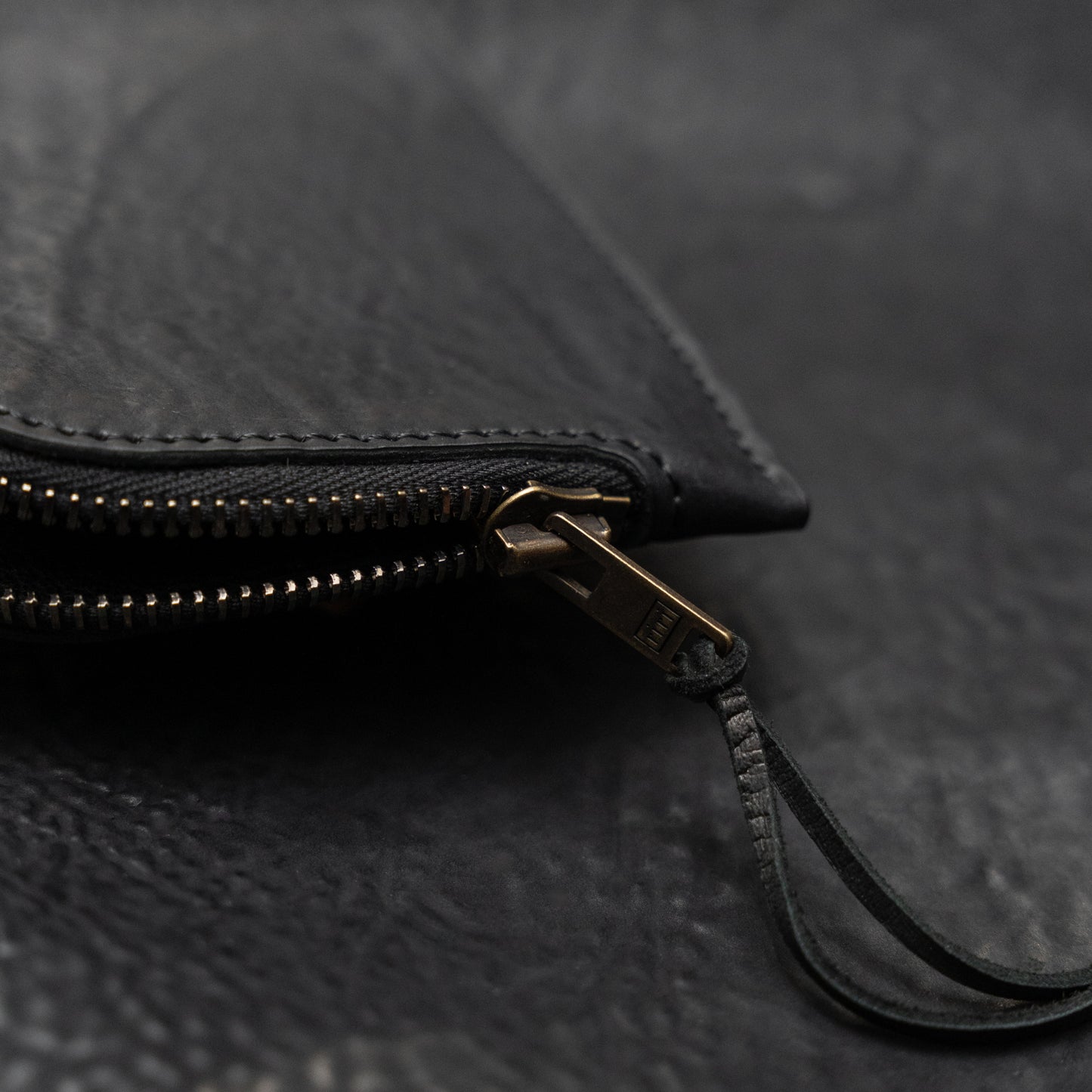 Sello Zipper Wallet (Reverse Culatta Black)