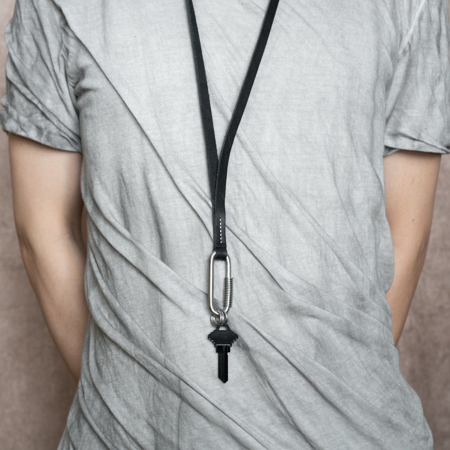 Lazo Keychain Lanyard (Reverse Culatta Black)