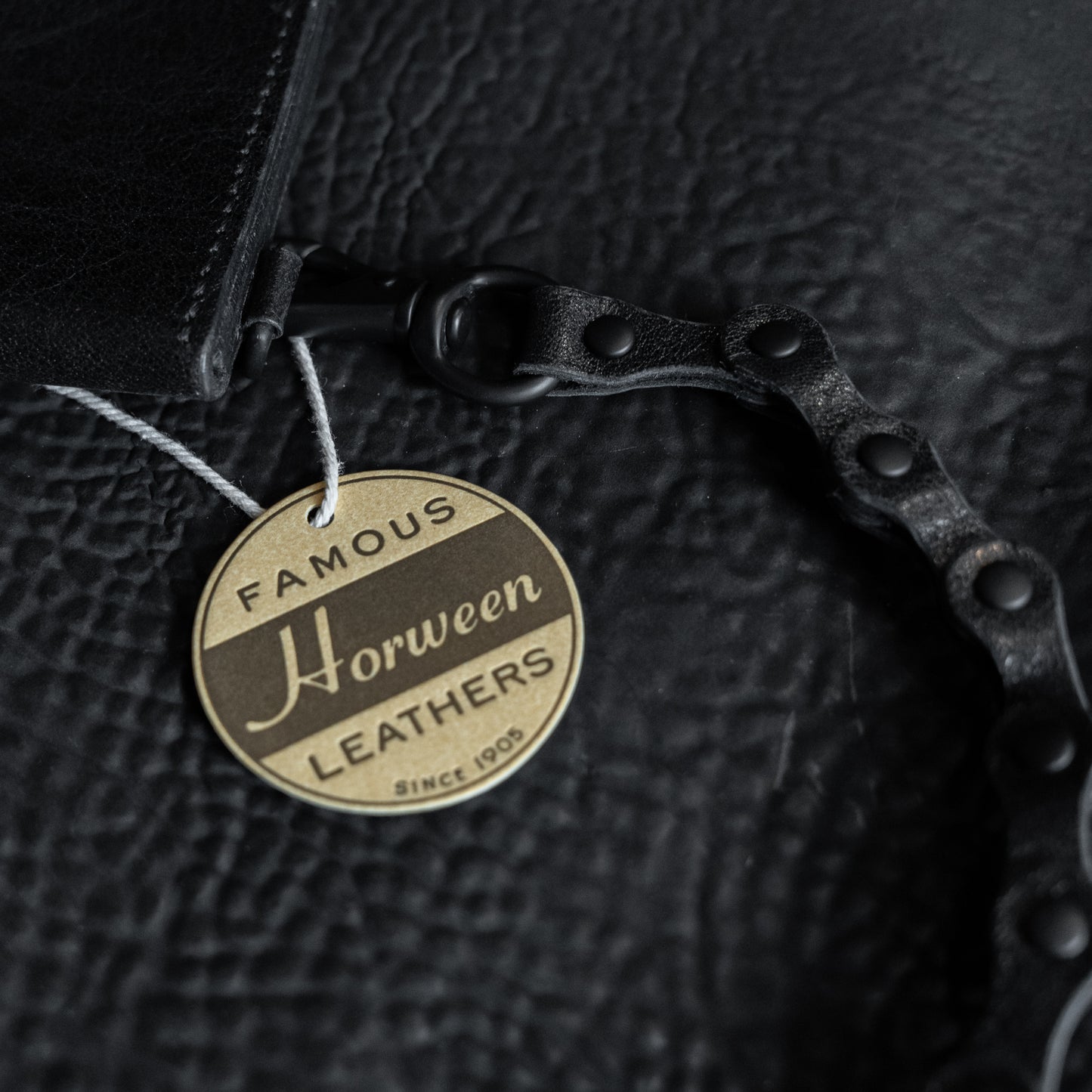 Nexo Leather Bike Chain (Horween Horsehide Black)