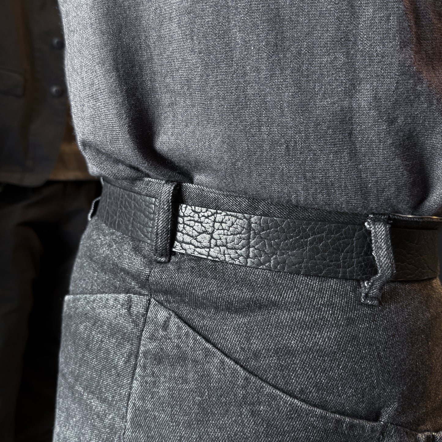 Aro Shrunken Bison Belt